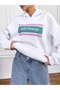 Women's White Ball Change 3 Thread O Oversized K Hooded Hoodie Sweatshirt - 2