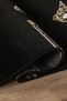Luxurious Velvet Textured Thick Prayer Rug 1950Gr Heavy Woven & Cotton Base Black Gold Dowry Mat Non-Knurling Carpet Prayer Rug - 3