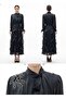 Imported yoryo chiffon fabric shoulder stone embroidery with belt and ribbon detail, lined special design maxi dress - 7