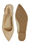 Women Glitter Slingback Flat Sandals in Gold - 5