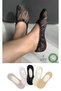 5 Pairs of Women's Lace Bow Ballet Socks Set – 100% Organic Cotton, Non-Slip Heels