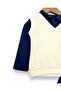 Baby Boy Quilted Sweater-Look Collar, 3-6-9-12 Months Transitional Baby Set - 3