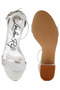 Women Rhinestones Embellished Block Sandals in Silver - 5