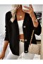 V-Neck Buttoned Diamond Pattern Woven Detailed Long Sleeve Knitwear Cardigan - 2