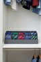 5-Compartment Belt Socks Jewelry Makeup Organizer Closet Belt Organizer Organizer Gray - 2