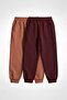 Unisex Kids Basic Jogger Sweatpants Set of 2 – Burgundy & Brick