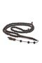 Mastercrafted Systematic Sphere Cut 99 Lakh Wenge Wood Rosary Beads 6 mm - 4