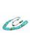 Halil Usta Signature Cut Model Wrist-Length Blue Green Crimped Amber Prayer Beads - 4