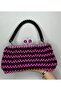 Pink Black Pearl Women's Handbag - 6