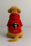 Printed Dog and Cat Clothing & Dress with Fleece Inside - Red Color K Hooded Hoodie Bc3E5 - 2