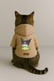 Printed Dog and Cat Clothing & Dress with Fleece Inside - Beige Color K Hooded Hoodie Bc10D - 3