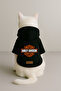 Printed Dog and Cat Clothing & Dress with Fleece Inside - Black Color K Hooded Hoodie B3Adf - 3