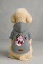 Printed Dog and Cat Clothing & Dress with Fleece Inside - Gray Color K Hooded Hoodie B9B02 - 2