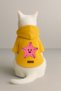 Printed Dog and Cat Clothing & Dress with Fleece Inside - Yellow Color K Hooded Hoodie Bccac - 3