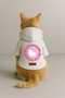 Printed Dog and Cat Clothing & Dress with Fleece Inside - White Color K Hooded Hoodie Bf568 - 3