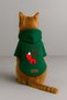 Printed Dog and Cat Clothing & Dress with Fleece Inside - Green Color K Hooded Hoodie B4974 - 3