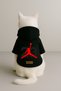 Printed Dog and Cat Clothing & Dress with Fleece Inside - Black Color K Hooded Hoodie B46A1 - 3