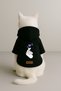 Printed Dog and Cat Clothing & Dress with Fleece Inside - Black Color K Hooded Hoodie B9Ef6 - 3
