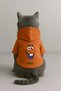 Printed Dog and Cat Clothing & Dress with Fleece Inside - Orange Color K Hooded Hoodie B5Bb6 - 3