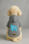 Printed Dog and Cat Clothing & Dress with Fleece Inside - Gray Color K Hooded Hoodie Bfee2 - 2