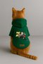 Printed Dog and Cat Clothing & Dress with Fleece Inside - Green Color K Hooded Hoodie B1144 - 3