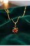 Gold Color Christmas Bell New Year Necklace Christmas Gift