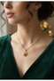 Gold Color Christmas Bell New Year Necklace Christmas Gift - 2