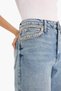 Short Wide Leg High Waist Ankle Length Blue Women's Jean Pants F7769Ax/Nm28 - 5
