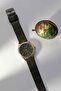 Crocodile Leather Strap Gold Men's Watch - 3