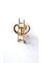 Elegant Heart Design Metal Latch Buckle with Stone 5 cm - 6