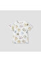 Tiger Print T-shirt with Short Sleeves