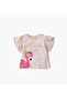 Flamingo Print T-shirt with Puff Sleeves - Set of 2 - 2