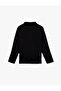 Regular Fit Long Sleeve Mock Neck Belted Sweater - 3