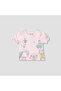 Printed T-shirt with Puff Sleeves