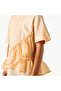 Solid Crew Neck Top with Ruffle Detail - 3