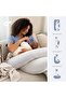 وسادة الرضاعة Maxxy Mini، 0 شهر فما فوق، 135 × 72 × 16 سم - رمادي - 4