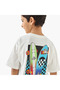 Graphic Print Crew Neck T-shirt with Short Sleeves - 5