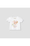 Printed T-shirt with Puff Sleeves
