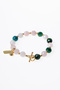 Symbol of Love Silver Love Apparatus Bracelet Turquoise & Emerald & Pink Quartz - 6