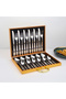 24-piece Stainless Steel Silver Cutlery Set for 6 with Wooden Storage Box - 5