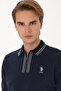 Men's Comfort Fit Half-Zip Navy Blue Sweatshirt 50308927-Vr033 - 2