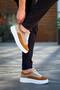 Kb005 Men's Casual Lace-Up Suede Sports Sneaker Shoes Sbt - Beige/Tan - 5