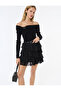 Long Sleeve Accessory Detailed Off-The-Shoulder Knitwear Sweater - 2