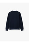 Textured Long Sleeve Basic Crew Neck Sweatshirt - 3