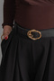 Women's Winter Black Cheris Open Pilikaşe Trousers 30331 - 2