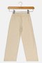 Toddlers Girl Regular Fit Graphic Print Wide Leg Pants, Beige - 2