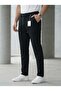 Men's Knitted Fabric Half-Waist Elastic Lace-Up Jogger Model Quality Trousers - 3