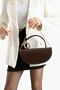 Women's Gold Detailed Stylish Hand and Shoulder Bag Length 13 Width 27 - 2