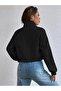 Women's Black Pocket Detail Short Jacket - 2