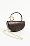 Women's Gold Detailed Stylish Hand and Shoulder Bag Length 13 Width 27 - 3